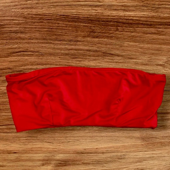 Four Three Seven Other - 437 Four Three Seven Aubrey Bandeau Bikini Top Red XS